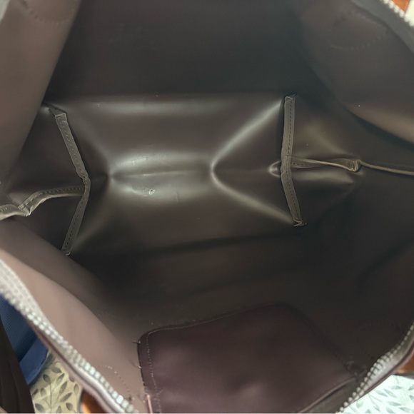 Longchamp brown zippered tote/crossbody - Picture 5 of 6
